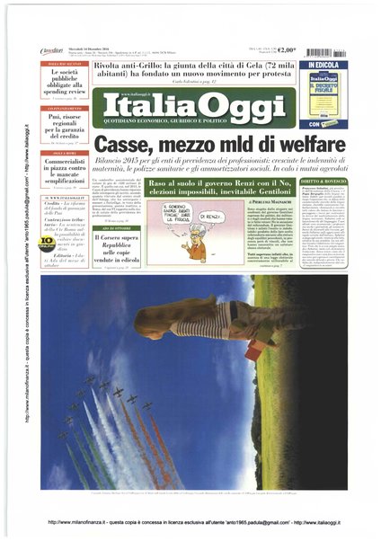 Italia oggi : quotidiano di economia finanza e politica